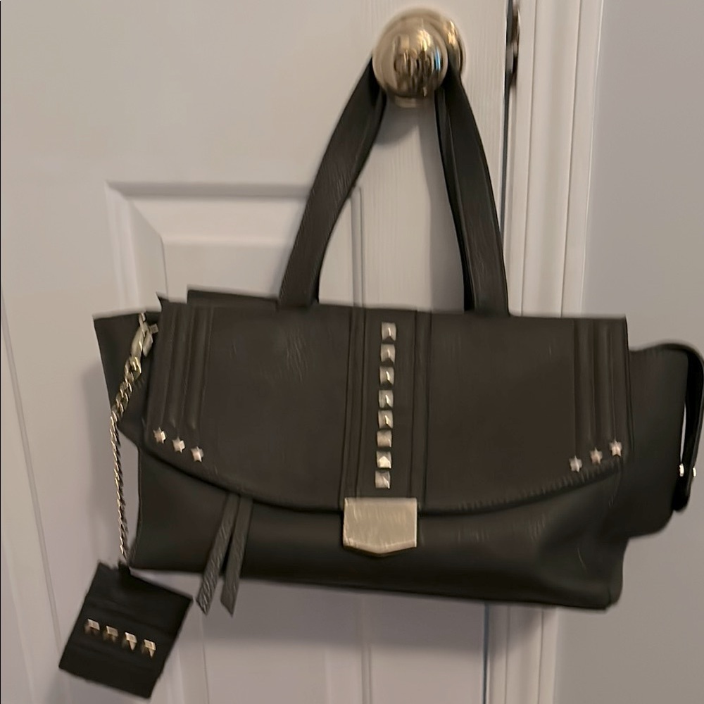 Black Studded Handbag Steve Madden